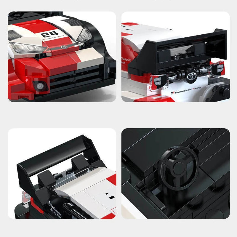 1:24 GR Yaris Rally1 Race Sport Car Building Blocks Champion Supercar Vehicle Brick Model Kit Adults DIY Gifts 324PCS