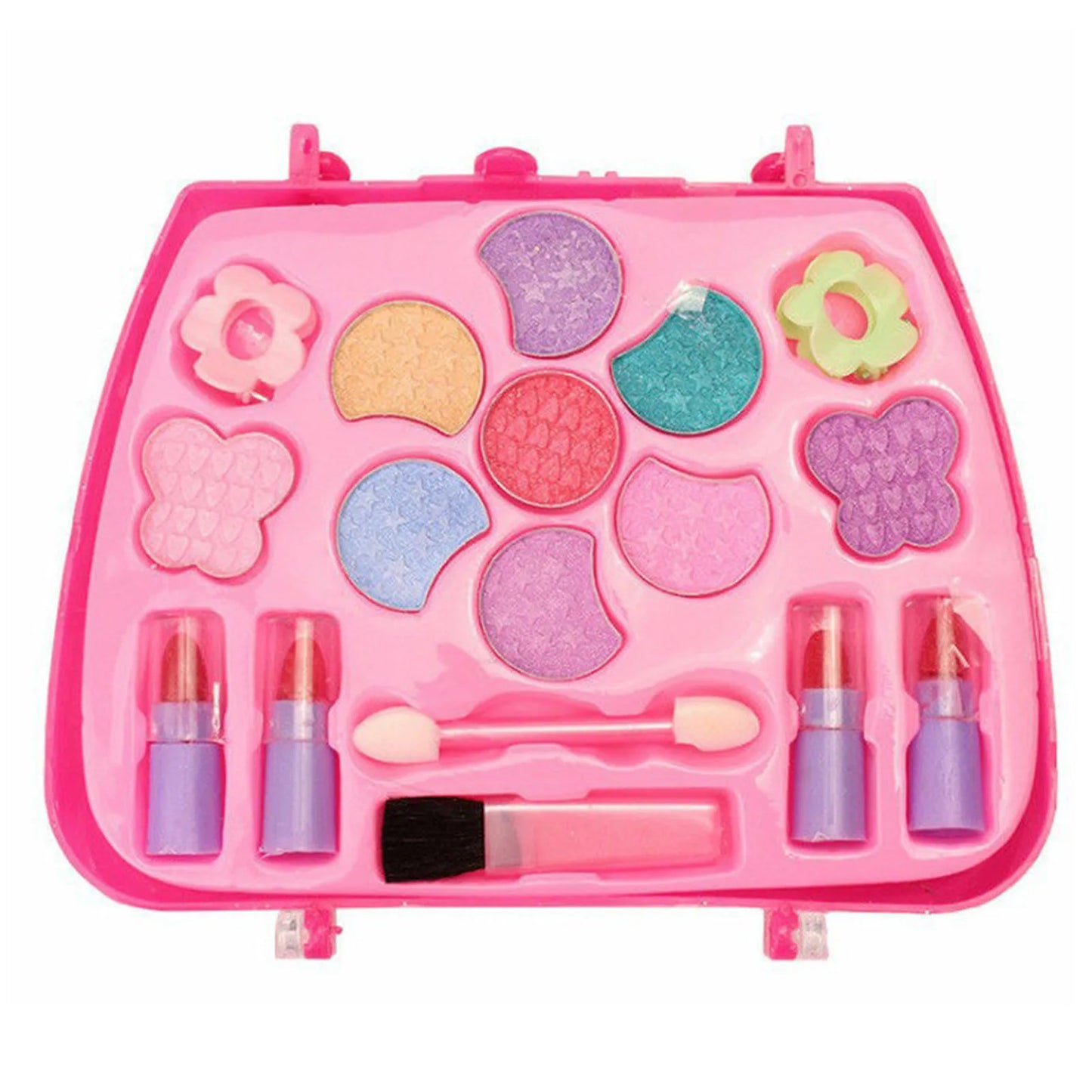 Makeup Toys For Girls Kids Cosmetic Set with Cosmetic Case Pretend Play Dress Up Toys