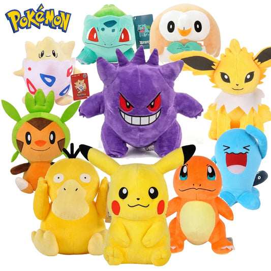 40 Styles Anime Pokemon Kawaii Pikachu Plush Doll Toys Cute Gengar Dragonite Cartoon