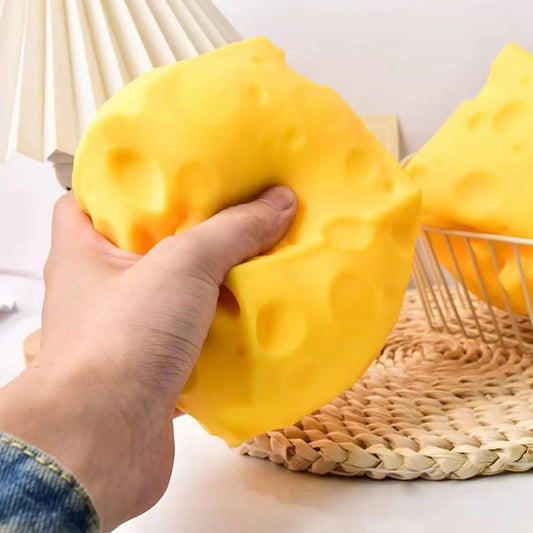 Squishy Cheese Cube Squeeze Toys Soft Butter Cheese Fidget Toy