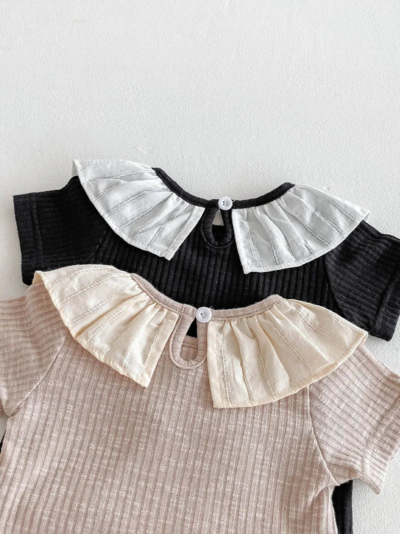 Montse Cute Patchwork Short Sleeved Tops