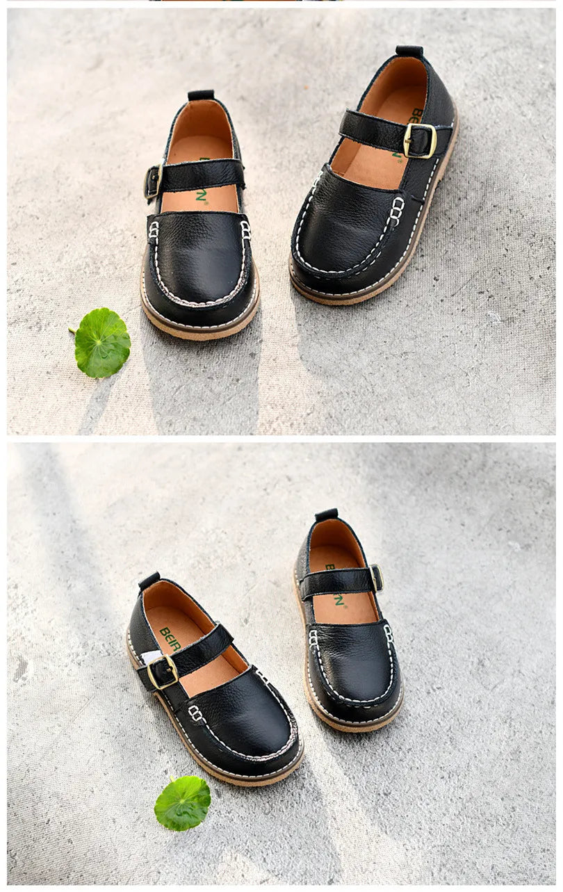 Sprng Formal Occasion Children Casual Shoes Cowhide Boys Shoes