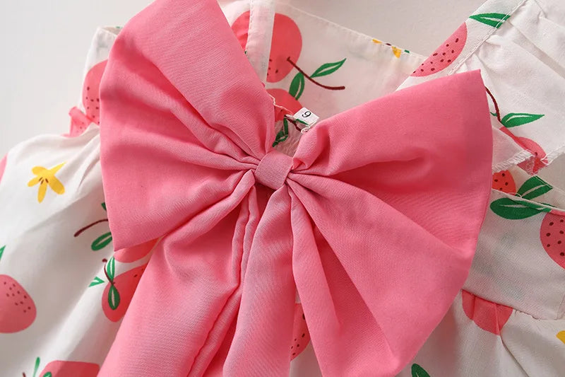 Baby Girl Dress Summer Princess Sundress Cotton Newborn Toddler Outfit