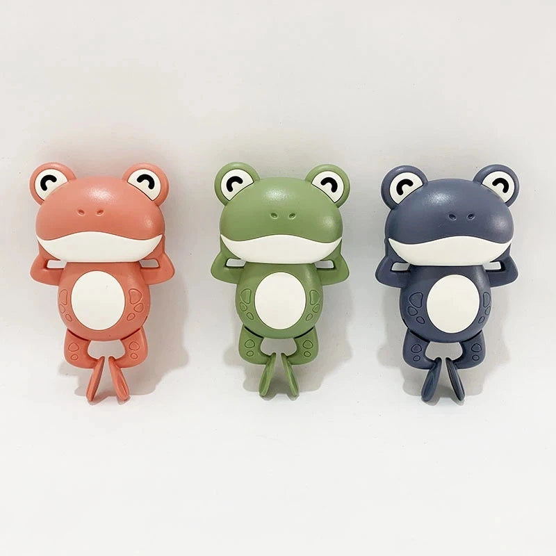 1PCS New Cute Baby Bath Toys For Children Swimming Cute Frogs Clockwork