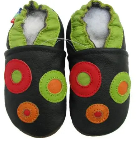 003Carozoo Newborn Baby Shoes Infant Shoes Slippers Soft Leather Baby Boys First-Walkers Girl Shoes