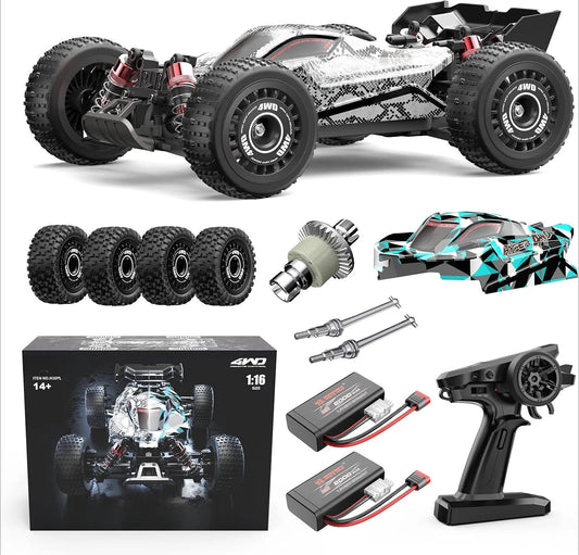 H16PL 1/16 RTR Fast Brushless RC Buggy for Adults, Max 38 mph RC Truck, 4WD High Speed Racing Car with 2S 2000 mAh