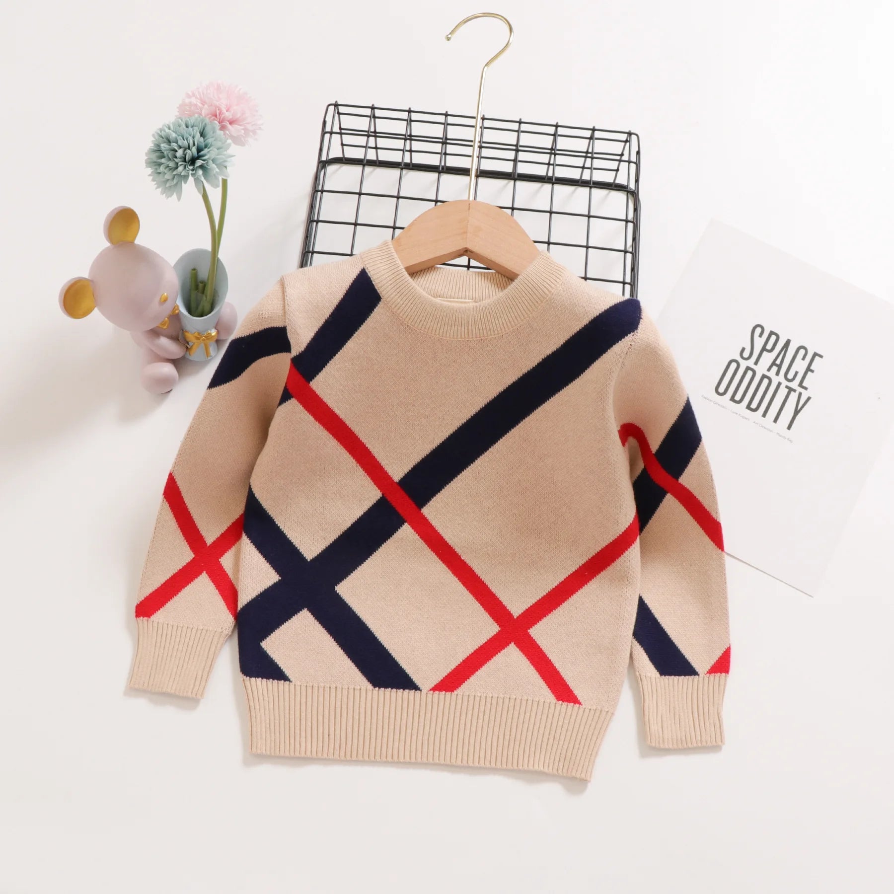 Ramiro Double Layer Cotton Stripe Sweater - GuGuTon baby store - Baby Fashion - Toddlers Outfits - Babies Outfits - Toddler Clothes - Kids Clothing - Newborn Clothes - Newborn Wear - Kids Wear - Trending Clothes - Trending Outfits - Fall Fashion - Winter Fashion - Girls Clothes - Boys Clothes - Babies Wear - Kids Accessories - KidsWear - Summer Clothes - Summer Fashion - Summer Trend - Falls Sweaters - Tops - Bottom - Jeans - Blouse - Dresses - Newborn Dresses - Toys