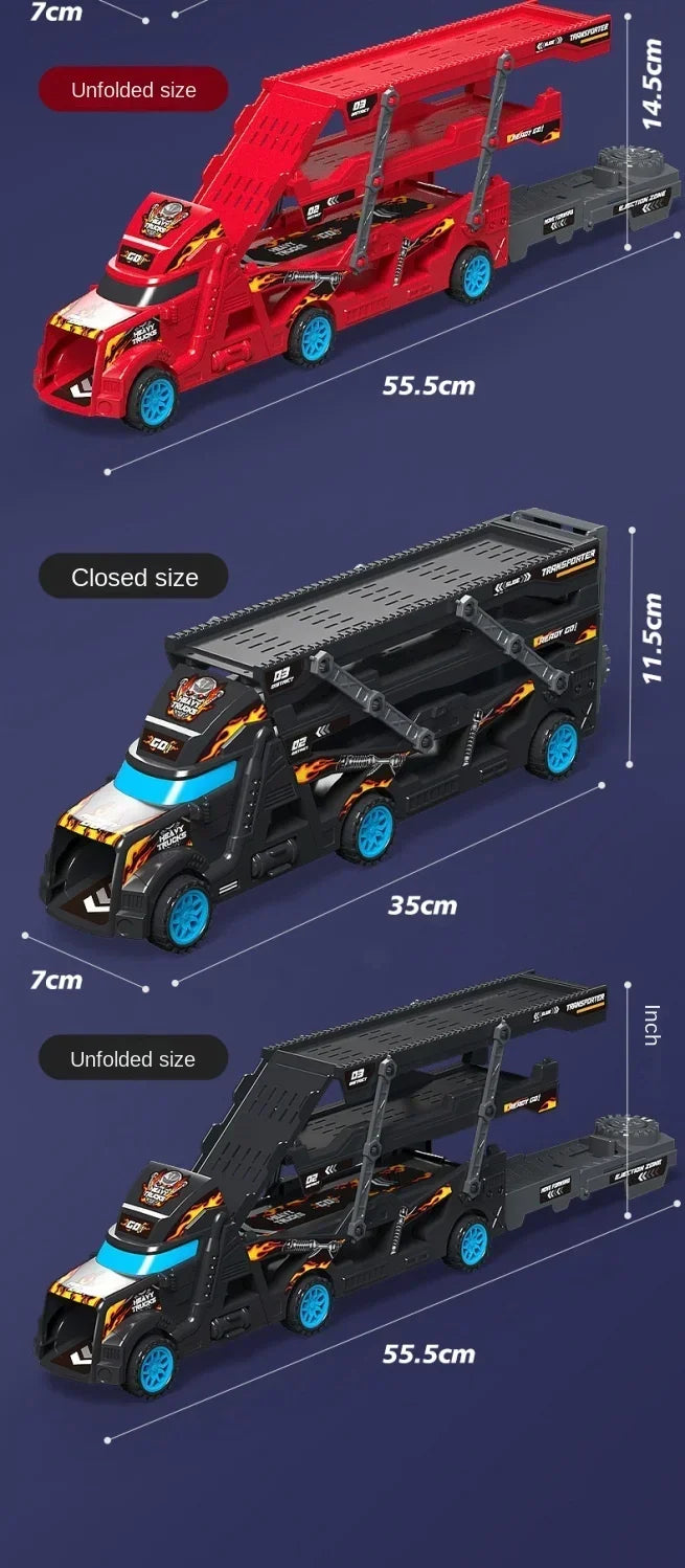 Large Kid Truck Deformation Transporter Car Toys Models