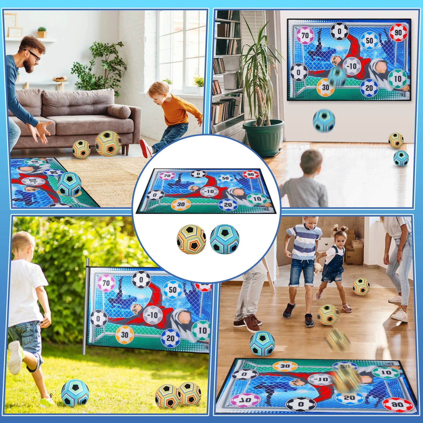 VATOS Football Soccer Sticky Goal Toy Shooting Score Practice