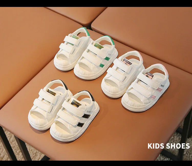 Summer Toddler Sandals Baby Girl Shoes White Color Soft Sole Breathable Boys