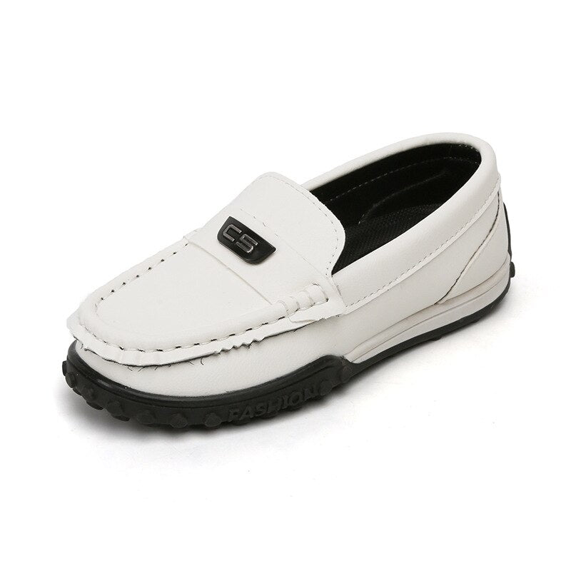 Shoes Children Fashion Leather Kids Loafers Slip Boys