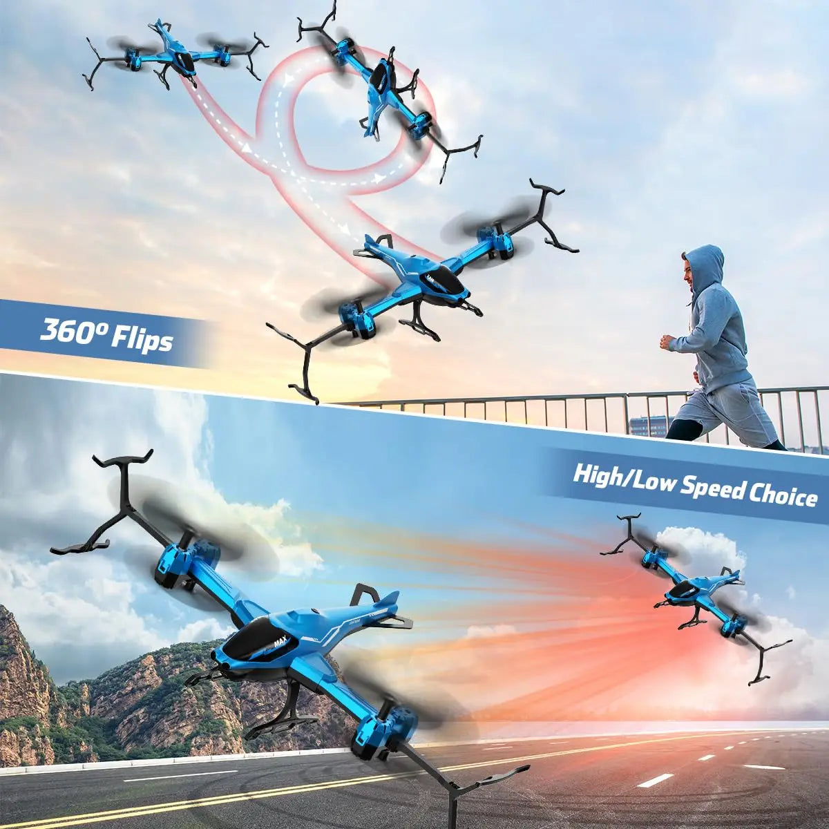 VATOS Super All in 1 Remote Control 2.4Ghz RC Helicopter 360°