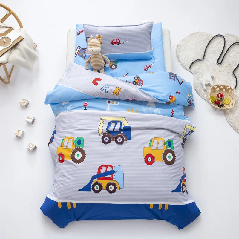 3Pcs Cotton Crib Bed Linen Kit Cartoon Baby Bedding Set - GuGuTon baby store - Baby Fashion - Toddlers Outfits - Babies Outfits - Toddler Clothes - Kids Clothing - Newborn Clothes - Newborn Wear - Kids Wear - Trending Clothes - Trending Outfits - Fall Fashion - Winter Fashion - Girls Clothes - Boys Clothes - Babies Wear - Kids Accessories - KidsWear - Summer Clothes - Summer Fashion - Summer Trend - Falls Sweaters - Tops - Bottom - Jeans - Blouse - Dresses - Newborn Dresses - Toys