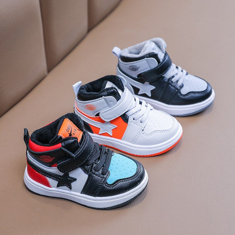 Winter New Boys Girls Cotton Warm Sneakers Sports Shoes for Kids