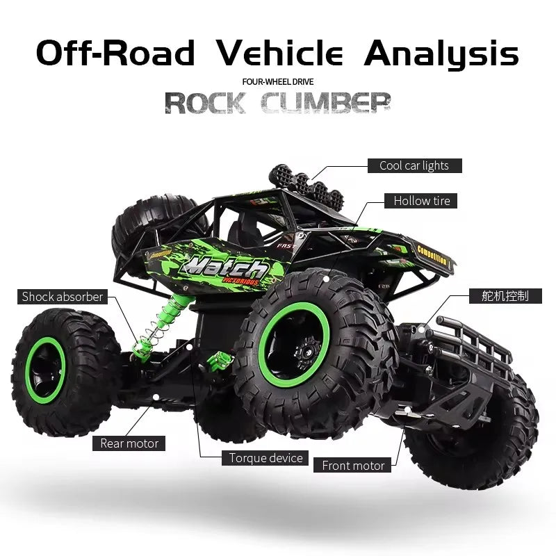 1:16 / 1:12 All Terrain RC Car 30KM/H High Speed 4WD Electric Remote Control Car Buggy 4X4