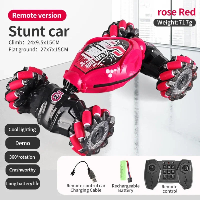 4WD RC Drift Car with Dual Control - 2.4G Gesture & Radio Remote