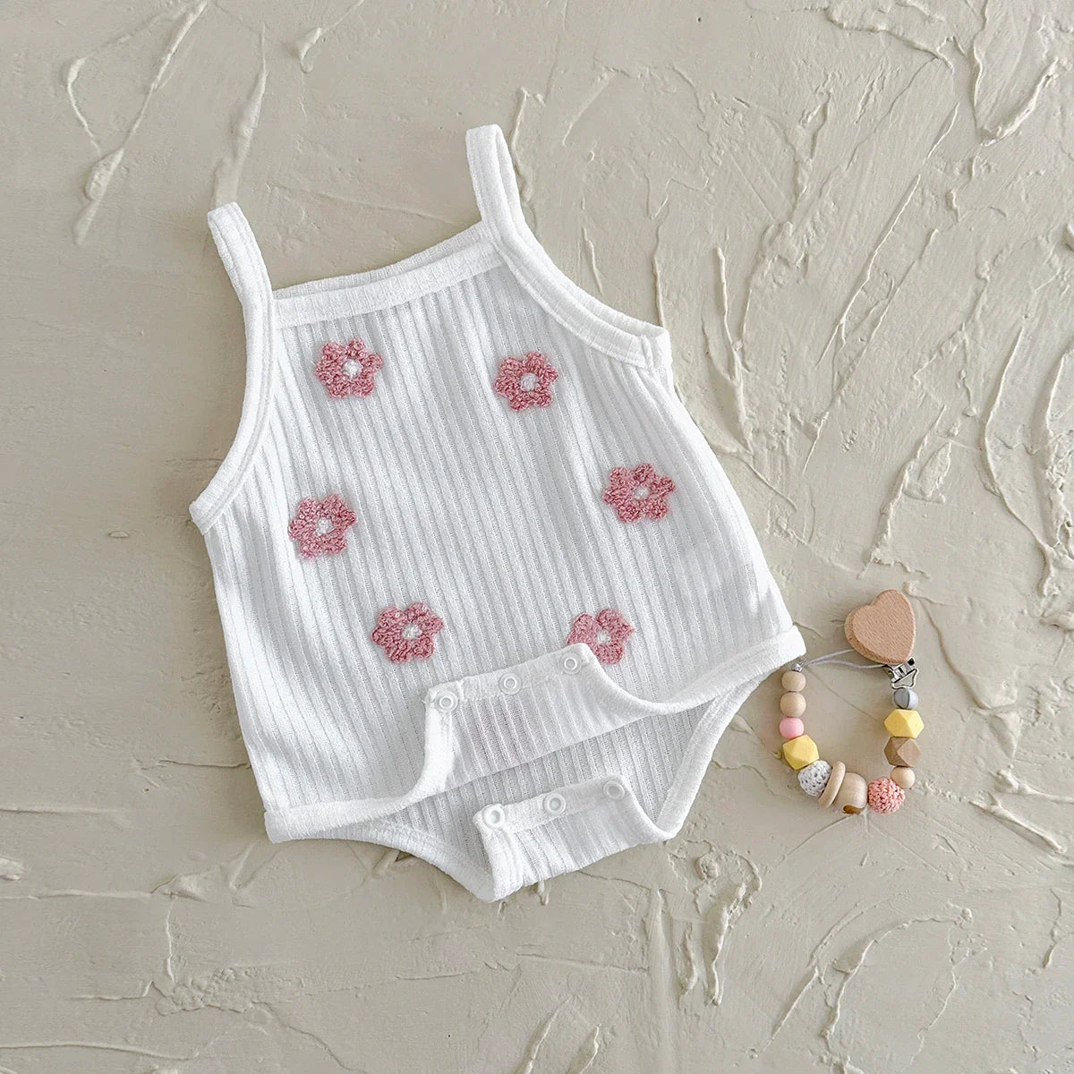 Breathable Camisole Flower Bodysuit