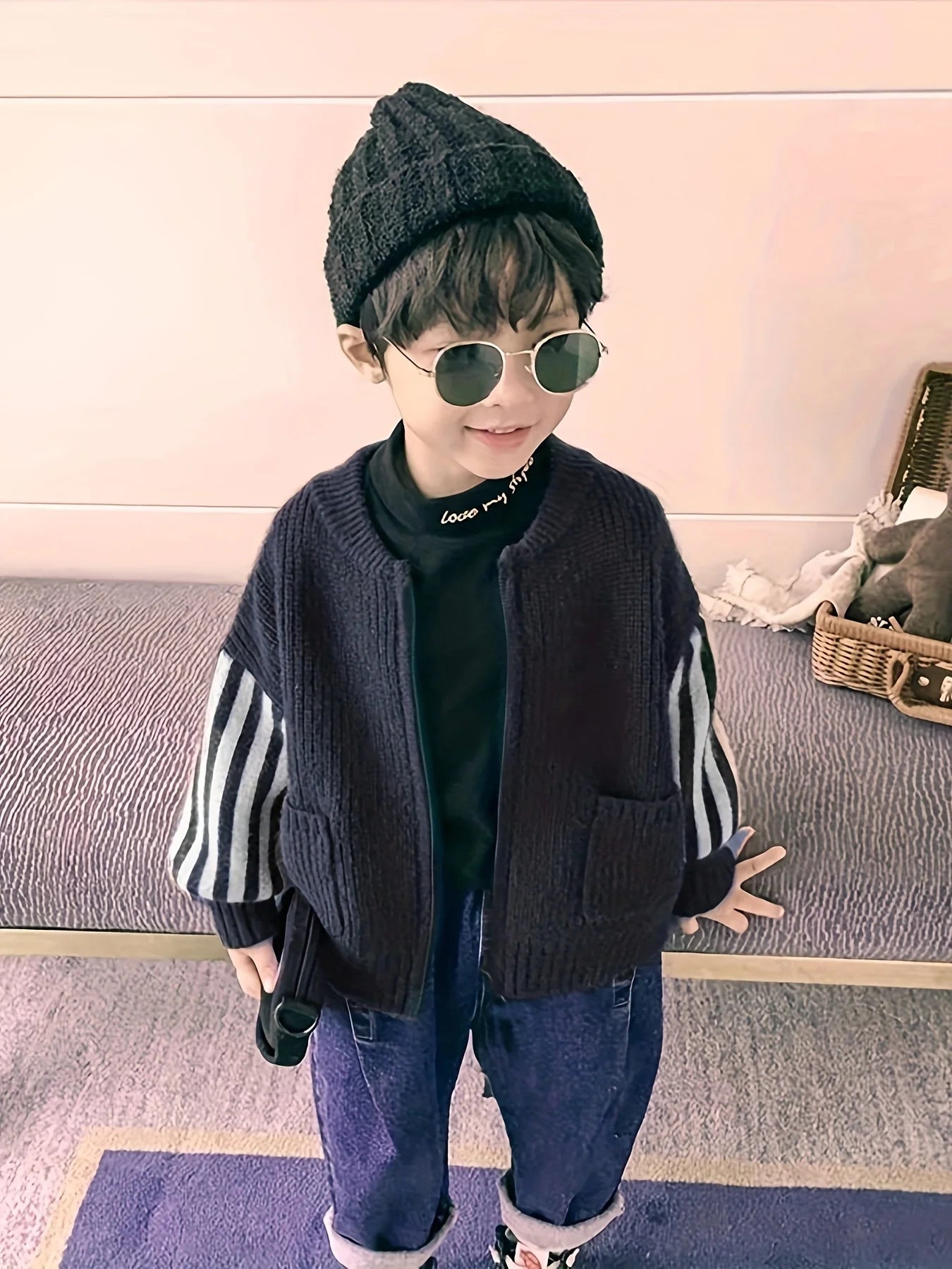 Charlie Children's Knitted Cardigan Sweater
