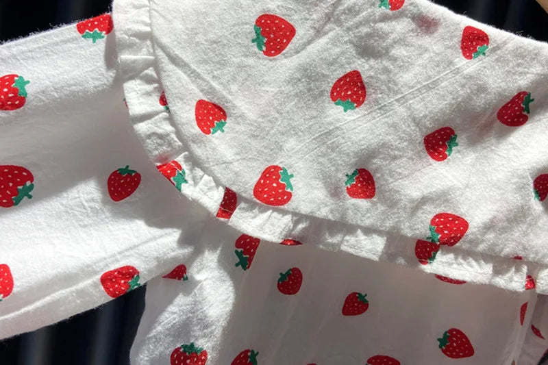 Andrea Strawberry Printed For Infant Girl Top