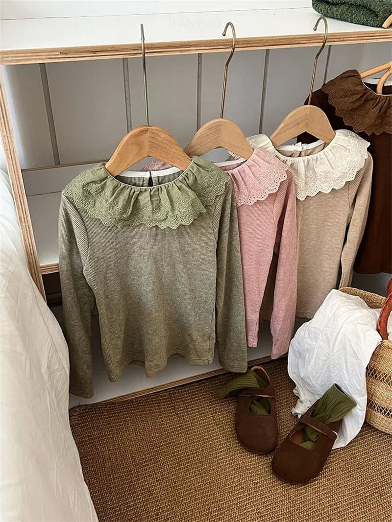 Madison Lace Base Shirt Girls top