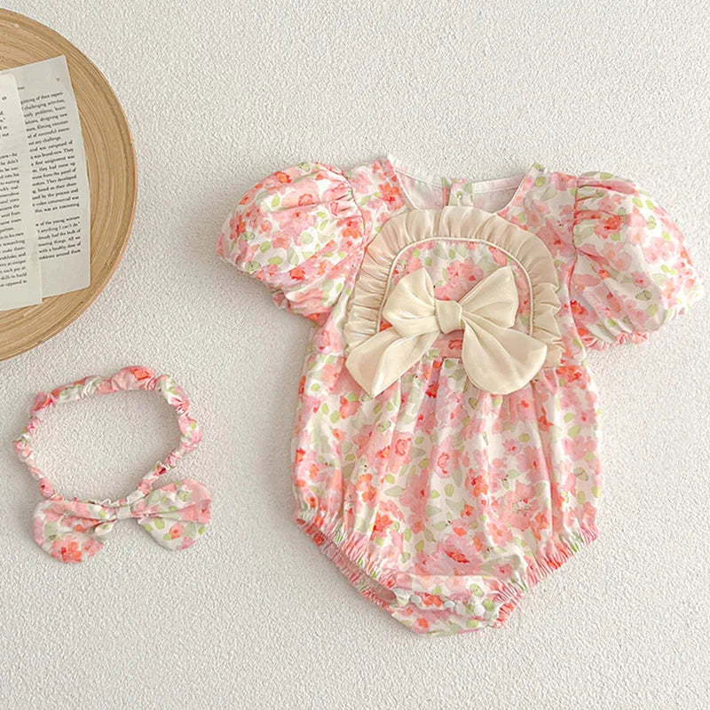 Sorbet Ruffle Floral Romper