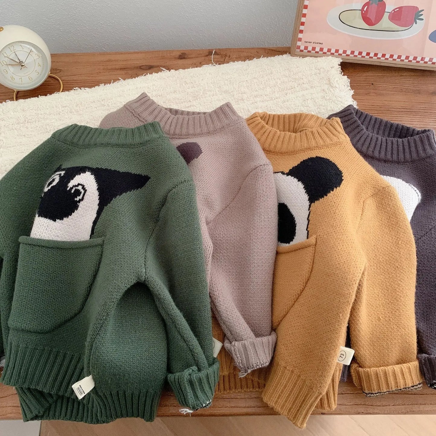 Xander Pullover Cartoon Clothes Top Children Knitted Swaeter