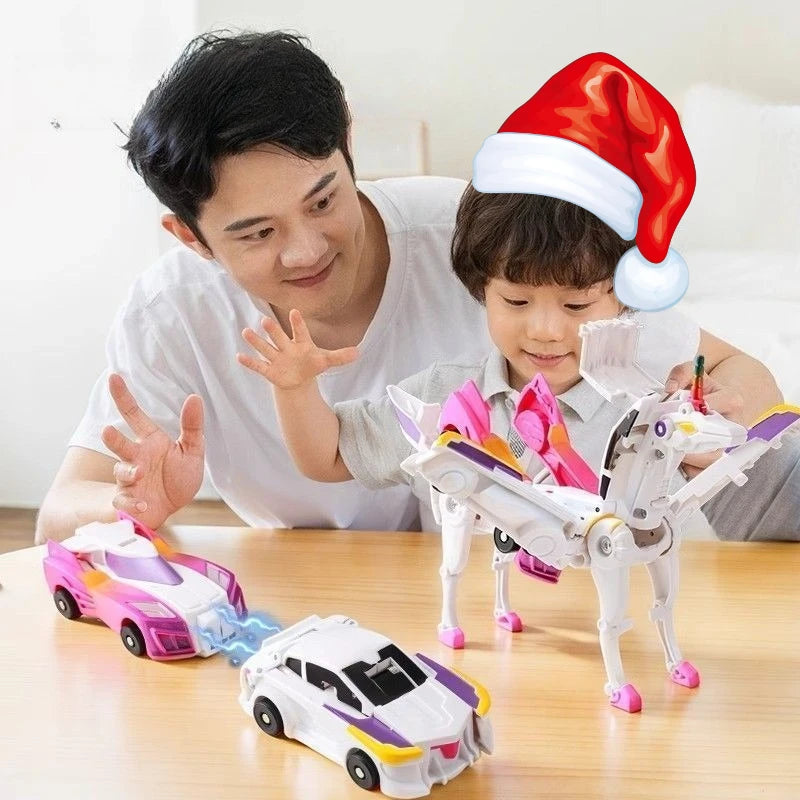 Transforming Dinosaur Car Toy - Magnetic Fun for Kids