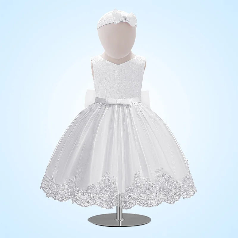 Baby Girl Dress, Little Princess Lace Color-block Baby First Year Old Summer Baby Dress