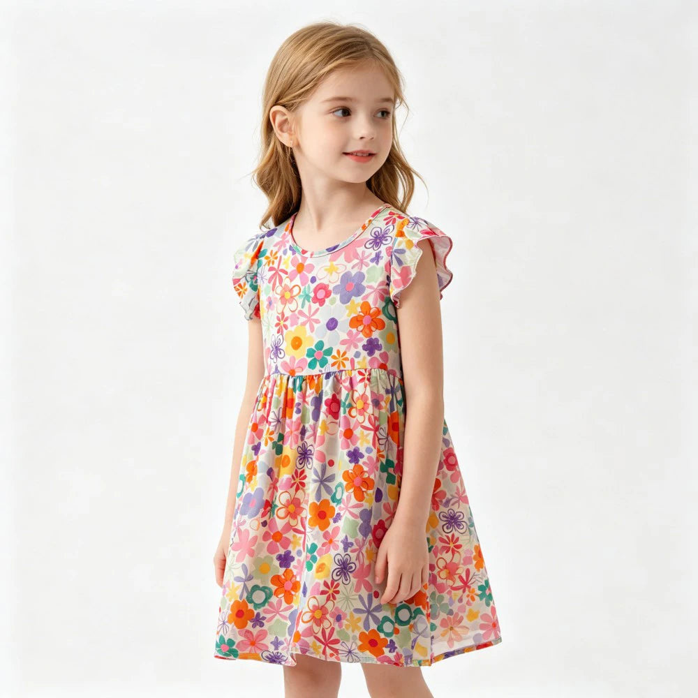 Girls Dresses Toddler Baby 1 to 2 3 4 5 6 7 8 9 10 11 12 13 14 15 16 Years Girl Casual Dress Teenager Korean Cute Children Dress