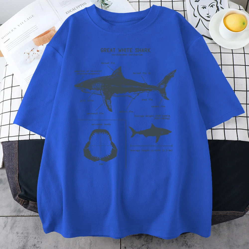 Dionis Great White Shark Anatomy T-Shirt Tops - GuGuTon baby store - Baby Fashion - Toddlers Outfits - Babies Outfits - Toddler Clothes - Kids Clothing - Newborn Clothes - Newborn Wear - Kids Wear - Trending Clothes - Trending Outfits - Fall Fashion - Winter Fashion - Girls Clothes - Boys Clothes - Babies Wear - Kids Accessories - KidsWear - Summer Clothes - Summer Fashion - Summer Trend - Falls Sweaters - Tops - Bottom - Jeans - Blouse - Dresses - Newborn Dresses - Toys