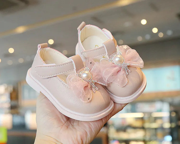 Baby Girls Shoes PU Toddler Princess Dress Shoes