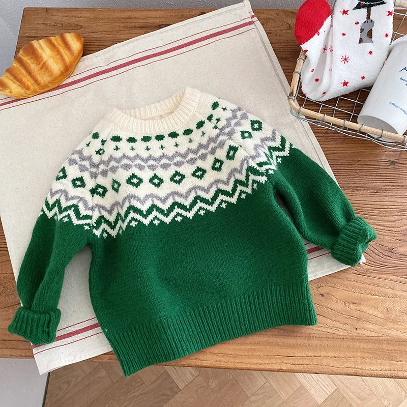 Wilson Children's Jacquard Knitted Sweater