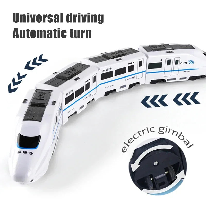 Kids Simulation High-speed Railway  Sound Light Train Toys