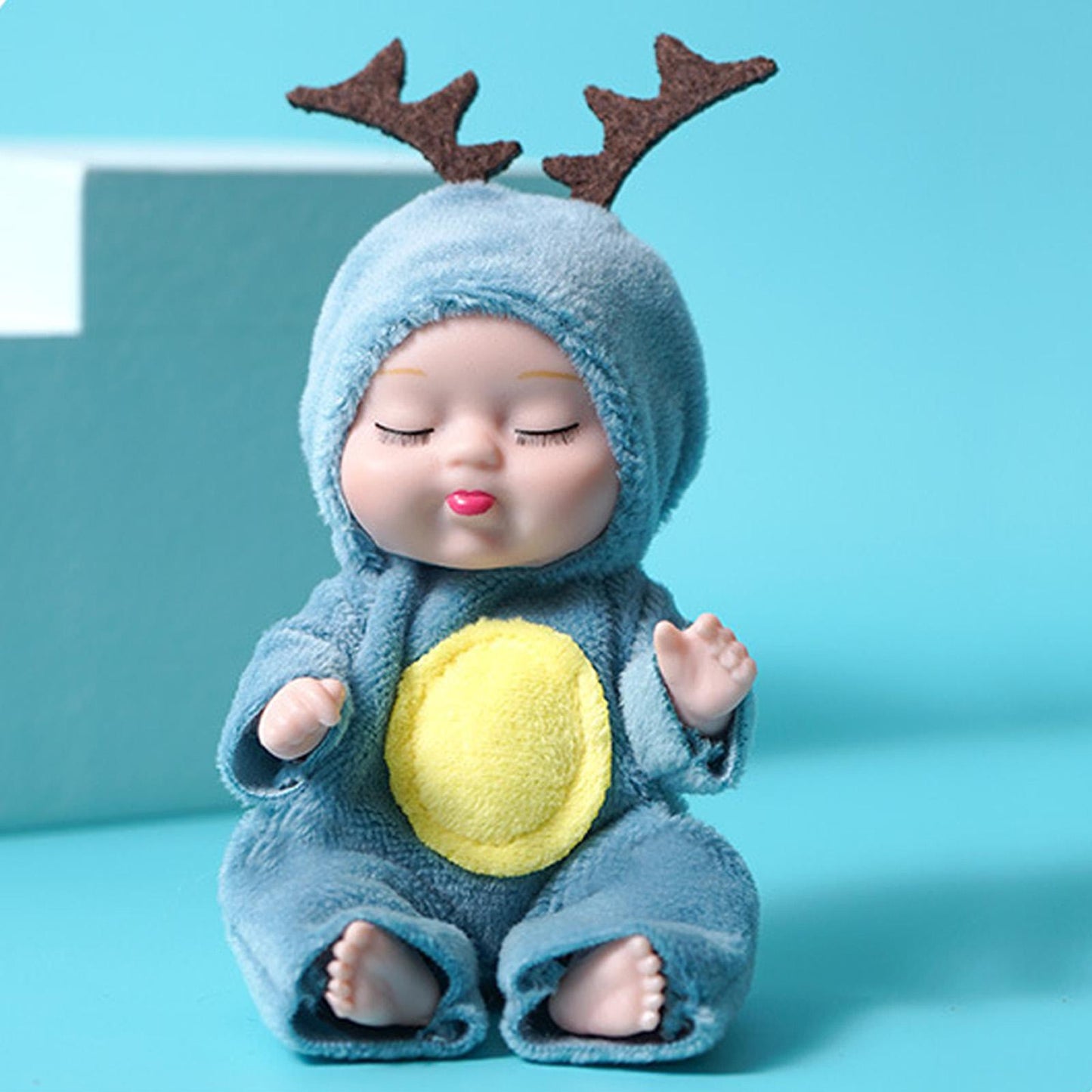 Rebirth Sleeping Simulated Moveable Joints Mini Soothe Cute Sleep Baby Dolls - GuGuTon