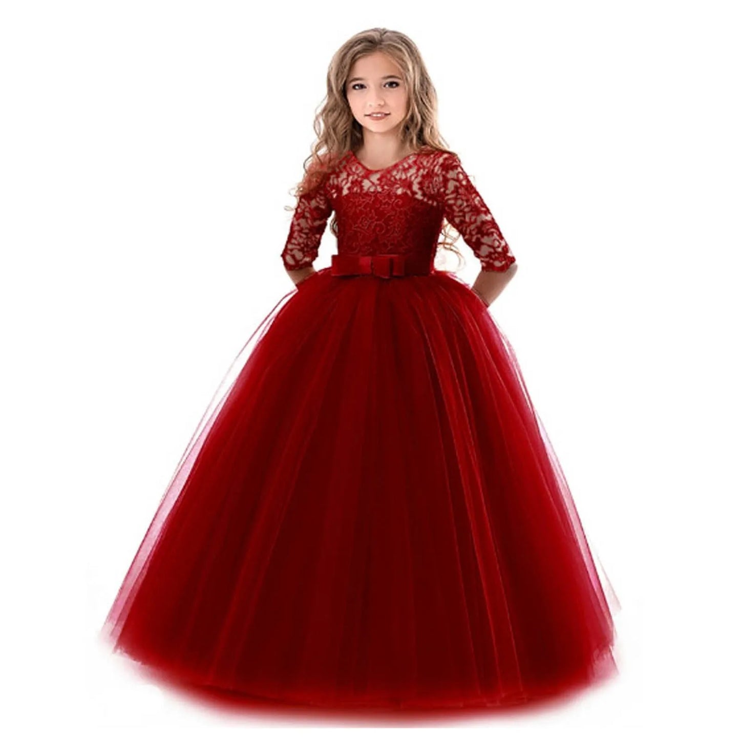 Flower Girl Dress Long Sleeve for Weddings