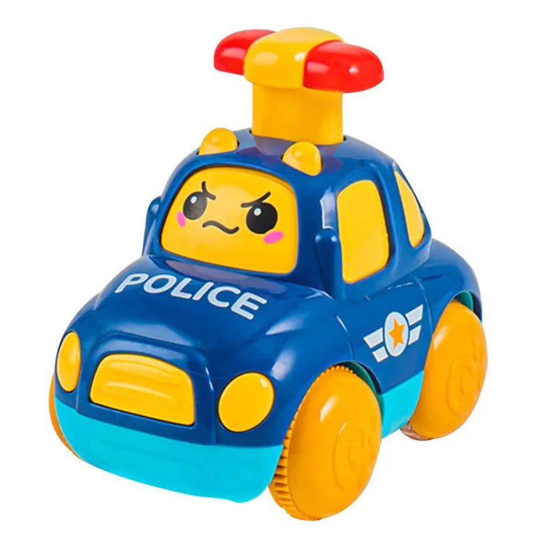Baby Car Toys for 6 12 Months Friction Car Infant Soft Rubber Inertial Push and Go