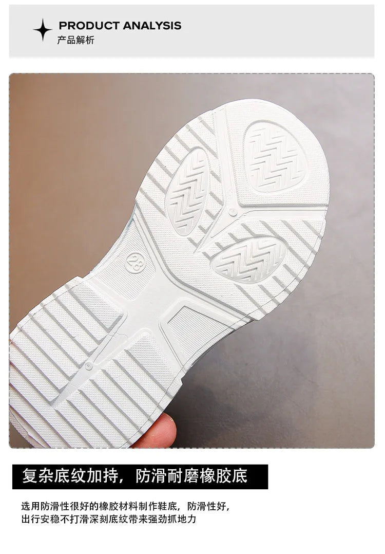 Girls Gradient Design Shoes Children Platform Sneakers Casual 4-12 Years Autumn Kids Chunky Running Sports Tennis Shoes for Girl
