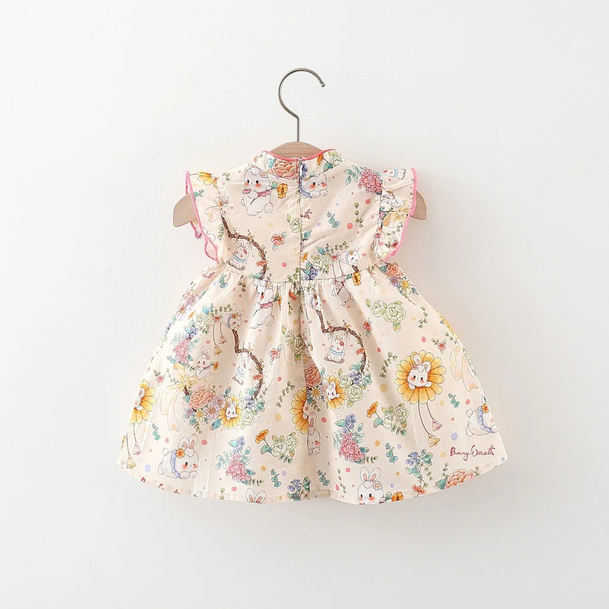 Summer Baby Girl's New Dress Sweet Little Rabbit Printed