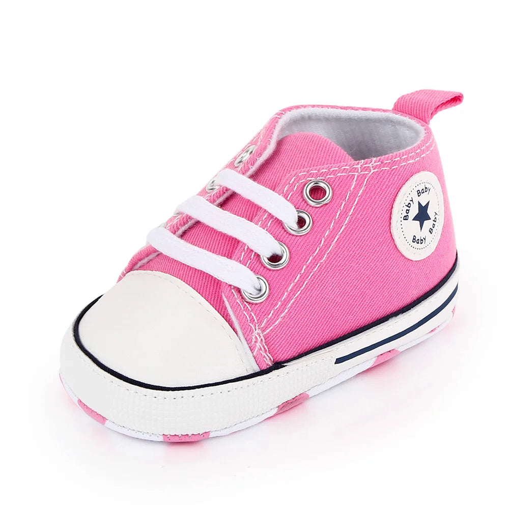 Spring New Baby Shoes Boy and Girl Classic Canvas Casual Sneakers