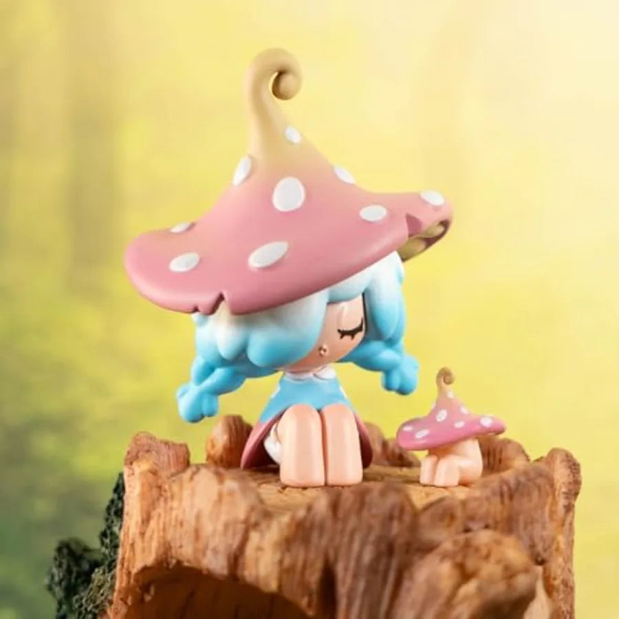 Moogutong Little Mushroom Girl Series Contains 1 Figure,Blind Box Cute Figures Collectible Birthday Gift
