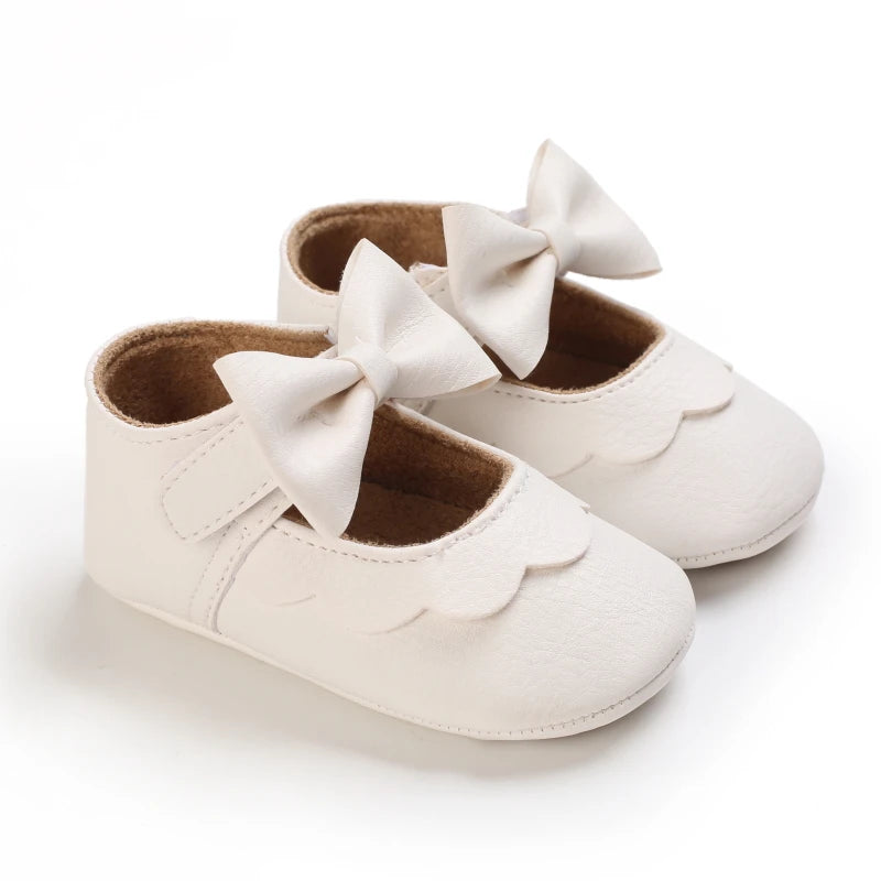 White Shoes for Baby Girl 0-18M Girl Soft Sole Princess Shoes Formal Wedding Birthday Party Toddler