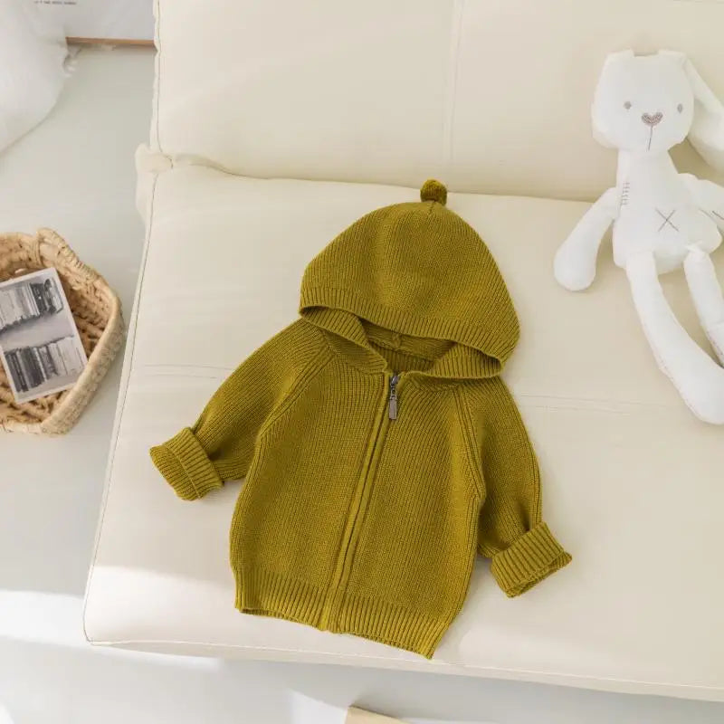 Orlando Plain Zipper Knit Sweater - GuGuTon baby store - Baby Fashion - Toddlers Outfits - Babies Outfits - Toddler Clothes - Kids Clothing - Newborn Clothes - Newborn Wear - Kids Wear - Trending Clothes - Trending Outfits - Fall Fashion - Winter Fashion - Girls Clothes - Boys Clothes - Babies Wear - Kids Accessories - KidsWear - Summer Clothes - Summer Fashion - Summer Trend - Falls Sweaters - Tops - Bottom - Jeans - Blouse - Dresses - Newborn Dresses - Toys