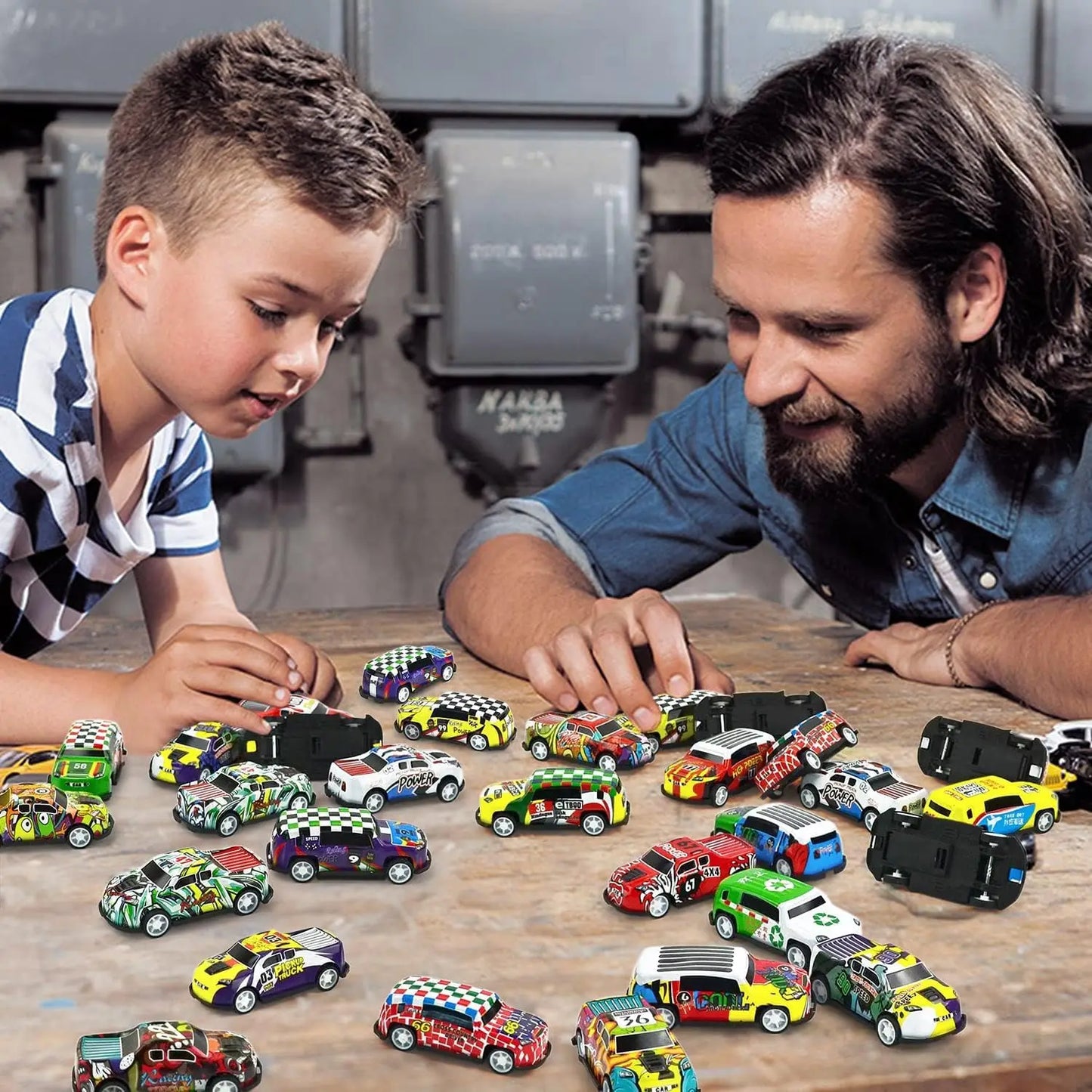 Mini Pull Back Cars for Kids - 30 Toy Cars Set