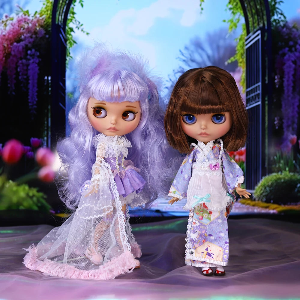 ICY DBS Blyth Doll BJD Joint Body tan Skin Matte Face Set Doll 1/6 30cm Girl Gift Anime SD