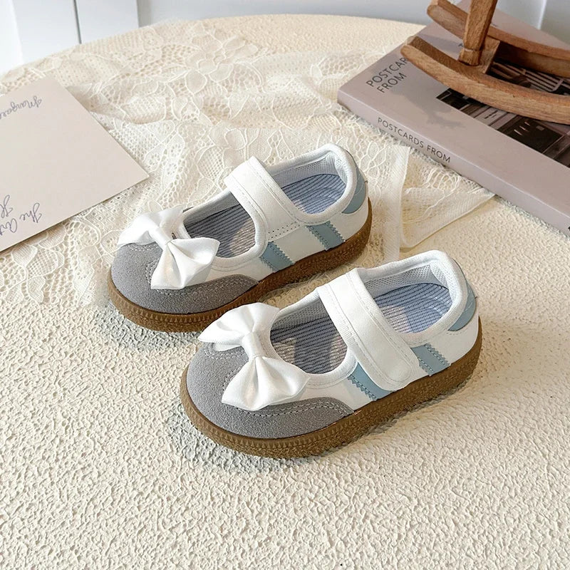 Girls Summer Sandals Cute Bowknot Children Shoes Soft Sole Toddler Beach Sandals Kids Casual Closed Toe Flats Outdoor Sneakers