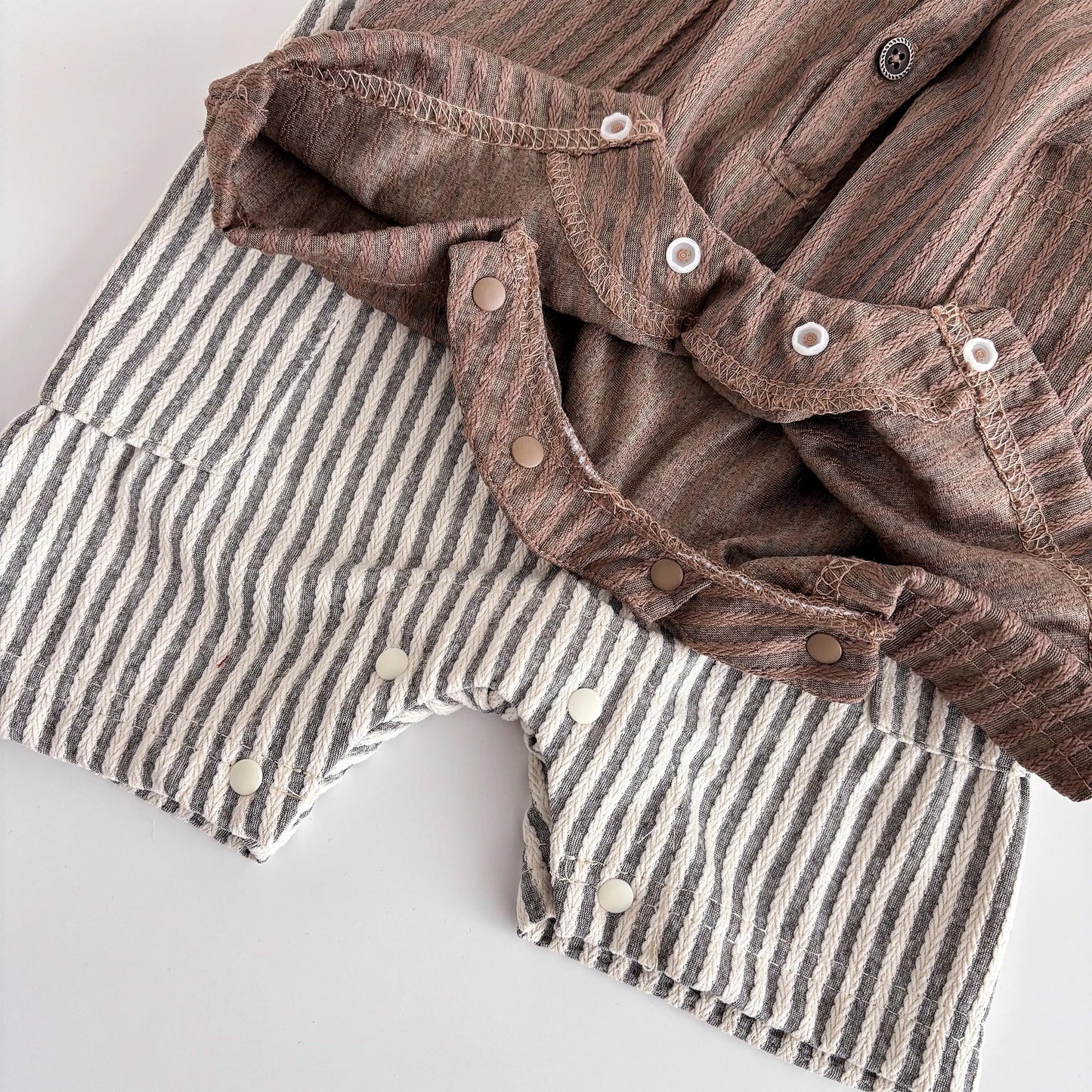 Striped Sleeveless Short Jumpsuit