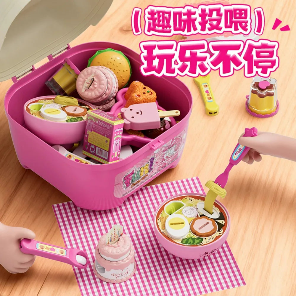 NEW Food Feeding Pudding Feeding Toy, Role Play Early Education Children's Play Kitchen Toys, Fun and Stress Relieving,Girl Gift
