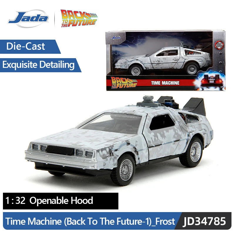 JADA 1:32 Diecast Alloy Car Model Fast Furious Jurassic Back Future Metal Toy Vehicle Collection Kids Gift Official Licensed