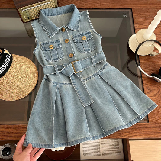 Vega Denim Dress Summer Cool Baby Girls Casual