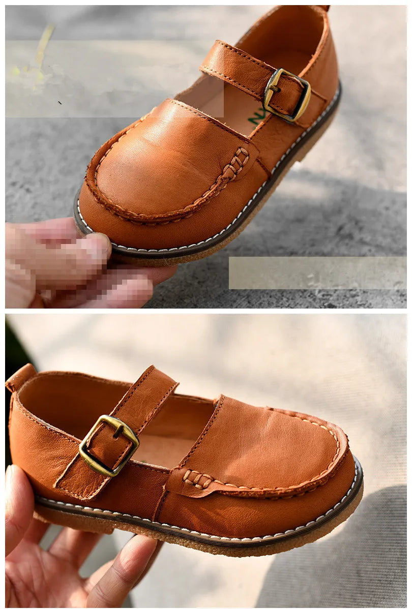 Sprng Formal Occasion Children Casual Shoes Cowhide Boys Shoes
